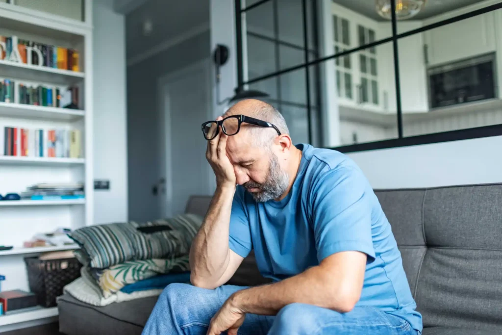 A Stressed Individual Sitting at Home Is Impacted by Emotional Stress on Oral Health in Monett, MO